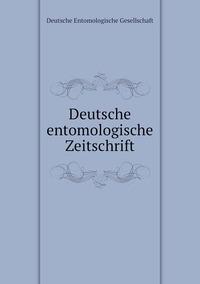Deutsche entomologische Zeitschrift, Deutsche Entomologische Gesellschaft обложка-превью