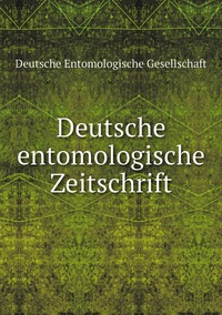 Deutsche entomologische Zeitschrift, Deutsche Entomologische Gesellschaft обложка-превью