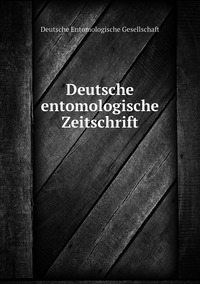 Deutsche entomologische Zeitschrift, Deutsche Entomologische Gesellschaft обложка-превью