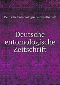 Deutsche entomologische Zeitschrift, Deutsche Entomologische Gesellschaft обложка-превью